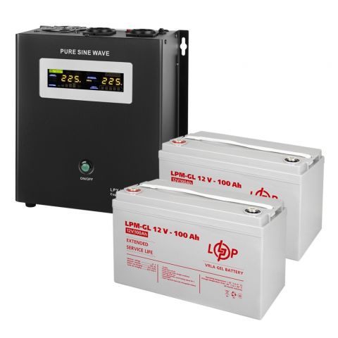 Комплект резервного питания LP (LogicPower) ИБП + гелевая батарея (UPS W1500 + АКБ GL 2400W)