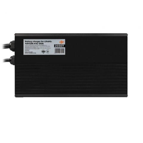 Зарядний пристрій для акумуляторів LiFePO4 48V (58.4V)-30A-1440W-LED