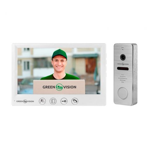 Комплект видеодомофона GreenVision GV-001-GV-057+GV-004