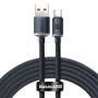 Кабель Baseus Crystal Shine USB 2.0 to Type-C 100W 2M Чорний (CAJY000501)