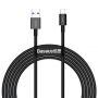 Кабель Baseus Superior USB 2.0 to Type-C 66W 2M Черный (CATYS-A01)