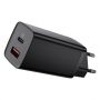 Сетевое зарядное устройство Baseus GaN2 Lite 2 порта, USB + Type-C 65W Черный (CCGAN2L-B01)