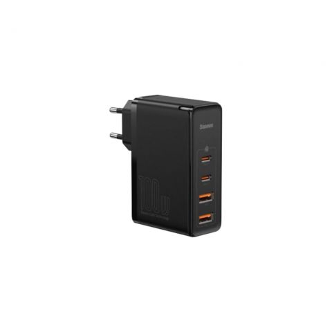 Сетевое зарядное устройство Baseus GaN2 Pro 3 порта, USB*2 + Type-C*2 100W Черный (CCGAN2P-L01)