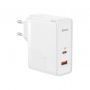 Мережевий зарядний пристрій Baseus GaN5 Pro 2 порта, USB + Type-C 100W Белый (CCGP090202)