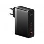 Сетевое зарядное устройство Baseus GaN5 Pro 3 порта, USB + Type-C 140W Черный (CCGP100201)