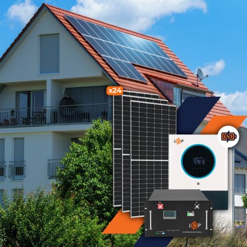 Сонячна електростанція (СЕС) Преміум + 11kW АКБ 11kWh LiFePO4 230 Ah