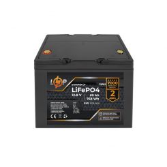 Аккумулятор LP LiFePO4 12,8V - 60 Ah (768Wh) (BMS 80A/40А) пластик для ИБП