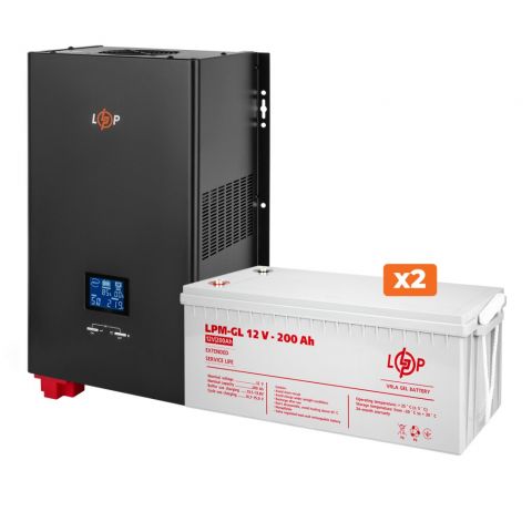 Комплект бесперебойного питания (ИБП LP 5000VA (3500Вт) 24V LPM-GL с АКБ 12V - 200 Ah)