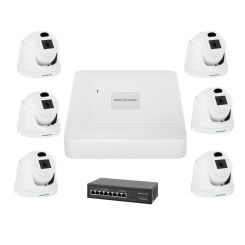 Комплект видеонаблюдения на 6 камер GV-IP-K-W71/06 3MP