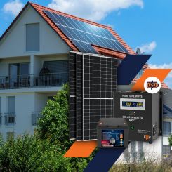 Сонячна електростанція (СЕС) 1.5kW АКБ 2.16kWh (літій) 100 Ah Преміум