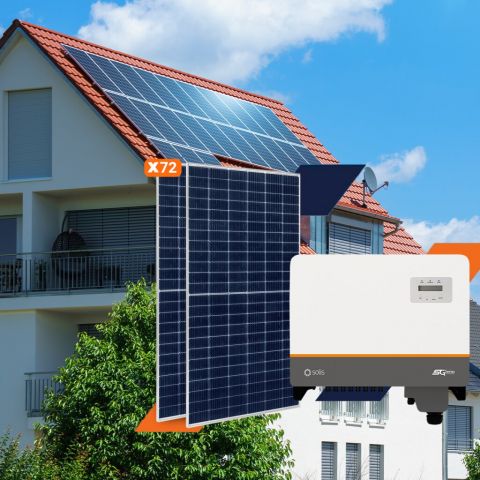 Сонячна електростанція (СЕС) 30 kW Solis GRID 3Ф (під зелений тариф)