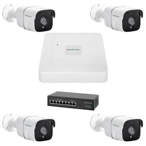 Комплект видеонаблюдения на 4 камеры GV-IP-K-W75/04 5MP