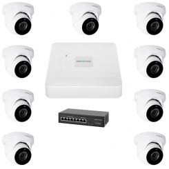 Комплект видеонаблюдения на 9 камер GV-IP-K-W77/09 5MP