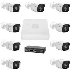 Комплект видеонаблюдения на 9 камер GV-IP-K-W78/09 5MP