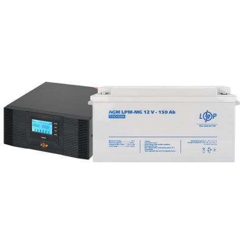 Комплект резервного питания LogicPower B1500 + мультигелевая батарея 1800 Ватт