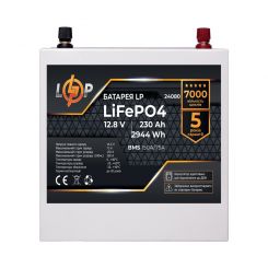 Аккумулятор LP LiFePO4 12V (12,8V) - 230 Ah (2944Wh) (BMS 150A/75А) металл для ИБП