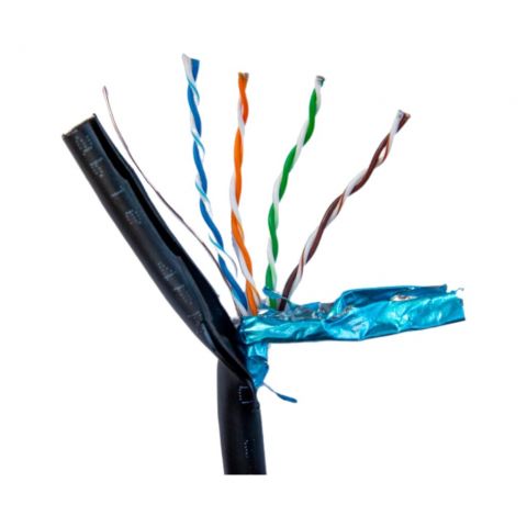Кабель сетевой витая пара для наружн.работ Gear САТ.5E FTP-CU-4Px2x0.51 Copper-double jacket PVC+PE