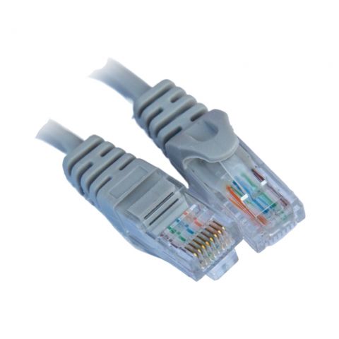 Патч-корд Gear СAT5E UTP 24 AWG 1м, серый