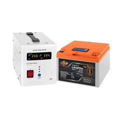 Комплект резервного питания LP (LogicPower) ИБП + литиевая (LiFePO4) батарея (UPS В500+ АКБ LiFePO4 410W)