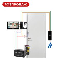 Комплект домофона WIFI с электроригельным врезным замком GV-511