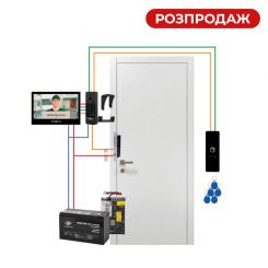 Комплект домофона WIFI с электроригельным врезным замком GV-511