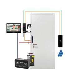 Комплект домофона WIFI с электроригельным врезным замком GV-511