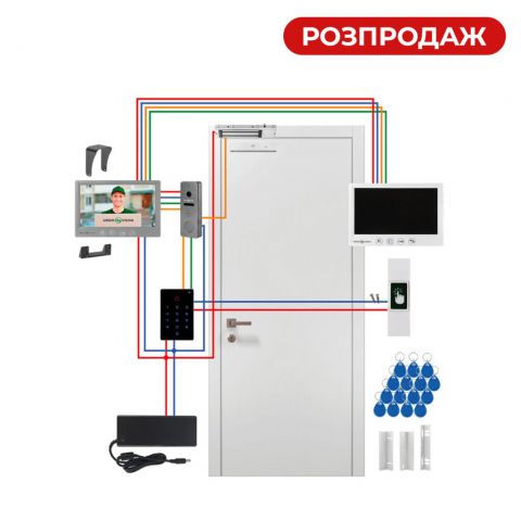 Комплект домофона с WiFi контроллером и двумя мониторами GV-512 Комплект домофона с WiFi контроллером и двумя мониторами GV-512