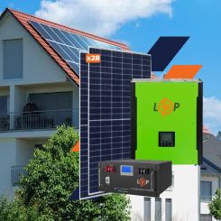 Оборудование для солнечной электростанции (СЭС) Премиум 15 kW АКБ 10,2 kWh LiFePO4 100 Ah