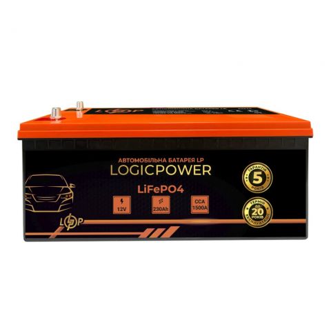 Автомобільний акумулятор літієвий LP LiFePO4 24V - 230 Ah (+ праворуч) BMS 1500A