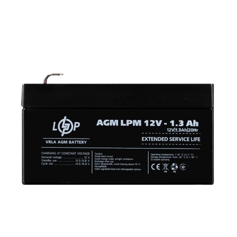 Акция. Аккумулятор AGM LPM 12V - 1.3 Ah