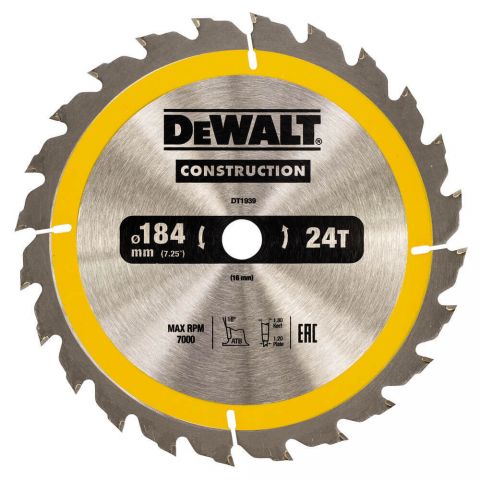 Диск пильный DeWALT DT1939