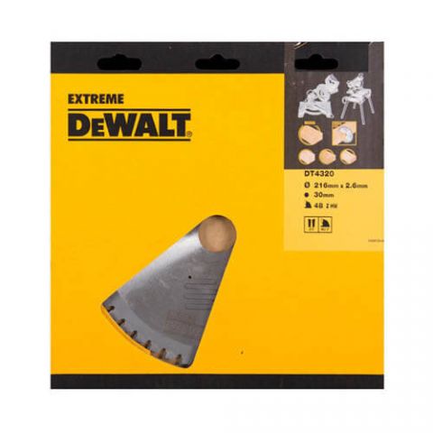 Диск пильный EXTREME WORKSHOP DeWALT DT4320