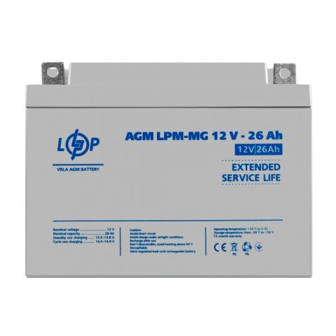 Акция. Аккумулятор мультигелевый AGM LPM-MG 12V - 26 Ah