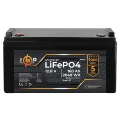 Акумулятор LP LiFePO4 12,8V - 160 Ah (2048Wh) (BMS 200A/100А) пластик Smart BT