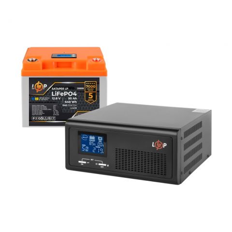 Комплект резервного питания LogicPower B430 + литиевая (LiFePO4) батарея 640 Wh