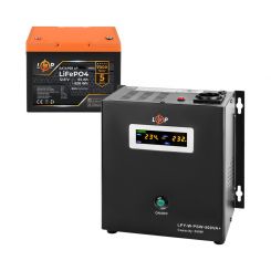 Комплект резервного питания LogicPower W500 + литиевая (LiFePO4) батарея 819 Wh