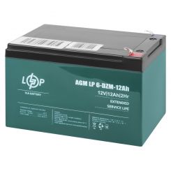 Тяговий свинцево-кислотний AGM акумулятор LP 6-DZM-12 Ah