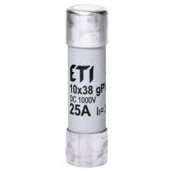 Предохранитель ETI CH 10x38 gPV 25A 1000V (30kA) (2625139)