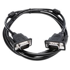 Кабель VGA-1.8BK 1.8 м черный (с двумя ферритовыми кольцами)