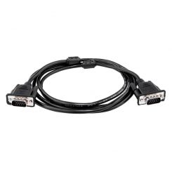 Кабель VGA-2.0BK 2 м черный (с двумя ферритовыми кольцами)