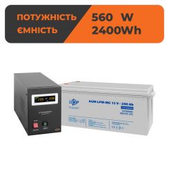 Комплект резервного питания ИБП B800 + мультигелевая батарея 2400 Ватт (4150+3875 200 Ah)