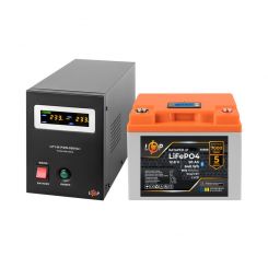 Комплект резервного питания LP(LogicPower) ИБП + литиевая (LiFePO4) батарея (UPS В800 + АКБ LiFePO4 640W)