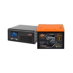 Комплект резервного питания LP(LogicPower) ИБП + литиевая (LiFePO4) батарея (UPS В1000 + АКБ LiFePO4 1280W)