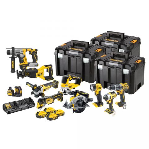 Набор из десяти инструментов аккумуляторных DeWALT DCK1012P4T