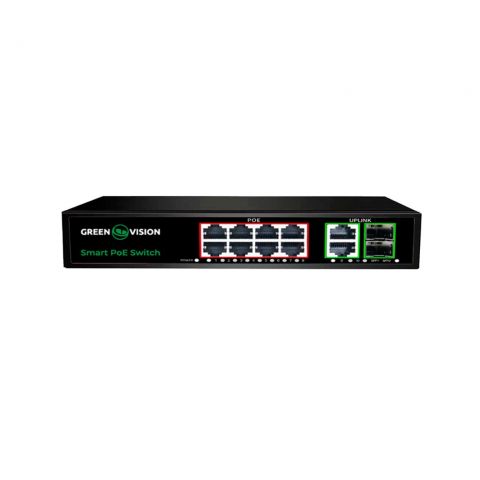 Коммутатор сетевой POE GV-021-D-8G+2PG+2SFP