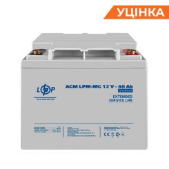 Распродажа (3874) Аккумулятор мультигелевый AGM LPM-MG 12V - 40 Ah 09/2023