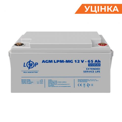 Распродажа (3872) Аккумулятор мультигелевый AGM LPM-MG 12V - 65 Ah 09/2023