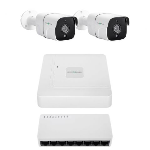 Комплект видеонаблюдения на 2 камеры GV-IP-K-W97/2 4MP