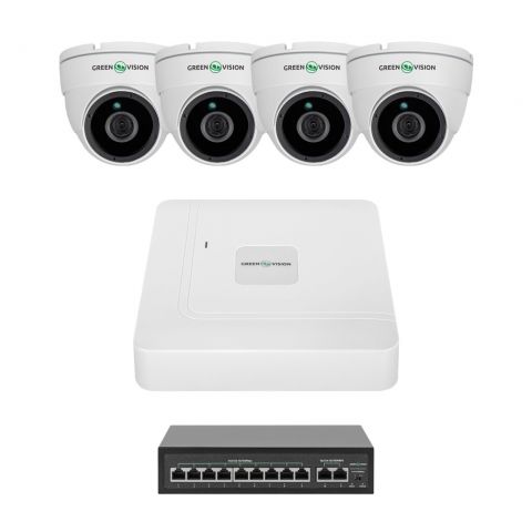 Комплект видеонаблюдения на 4 камеры GV-IP-K-W98/4 4MP