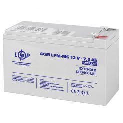 Розпродаж Акумулятор мультигелевий LPM-MG 12V - 7.5 Ah